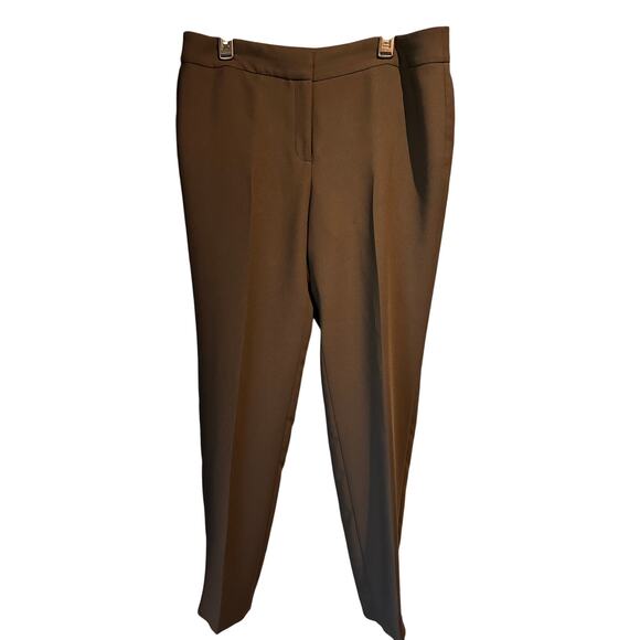 Talbot's Black Dress Pants Size 14 Straight Leg Office Work Professional - Picture 1 of 4